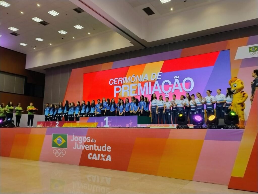 Premiação nos jogos da juventude 1º Lugar CVT